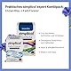 simplicol : Komplettes Set Färbemittel Expert + Fixierer: Ihre Express-Haarfarbe (Paket 300 g + Flasche 90 ml) – Enzianblau
