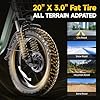 GOKEEP Electric Bike for Adults 20" Fat Tire,750W Motor 52V 13AH Removable Battery Max Range 35 Miles,28MPH,Folding EBike with Shimano 7 Speed and Adjustable Seat for Commute Mountain Snow #3