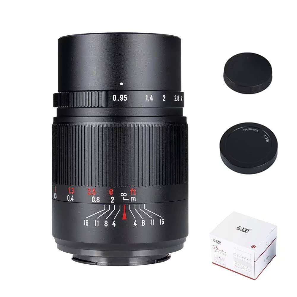 7artisans 25mm F0.95 APS-C Manual Camera Lens Documentary Photography Large Aperture Prim…