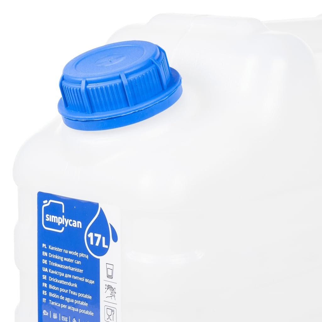 vidaXL Garrafa de Agua con Grifo plástico Transparente 15 litros, contenedor de Agua, Jarra de Agua, depósito de Agua, contenedores de Agua