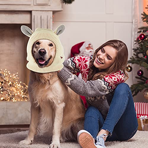 2 Pieces Quiet Ears for Dogs Dog Ear Muffs Noise Protection Dog Knitted Hats Dog Earmuffs Winter Warm for Medium to… - Image 7