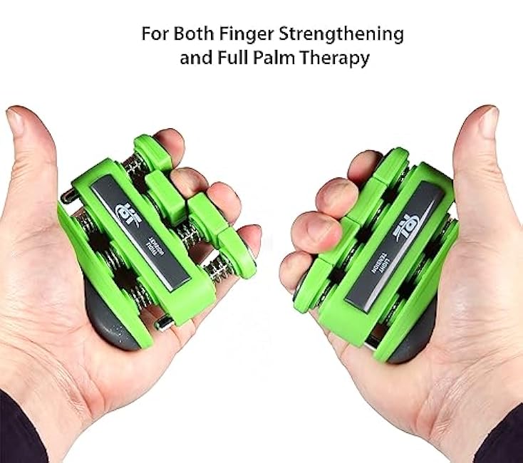 Finger Strengthener Grip, Finger Exerciser & Hand Strengthener, Workout Equipment for Musician, Rock Climbing and Therapy, Hand strengthening rehab - 2 Pack