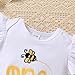 HAPPYMA Baby Girls One 1st Birthday Outfit Bee Sunflower Romper Tulle Tutu Skirt Sequin Bow Party Clothes Set（Embroidery Bee,18-24 Months）