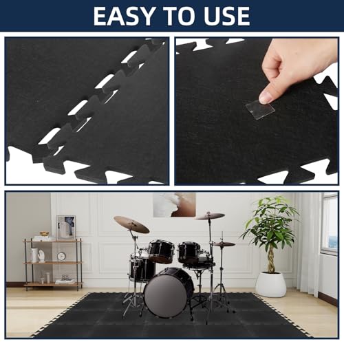 image for LITLANDSTAR 20 Pieces Sound Absorbing Interlocking Floor Mats, 11.8 x 