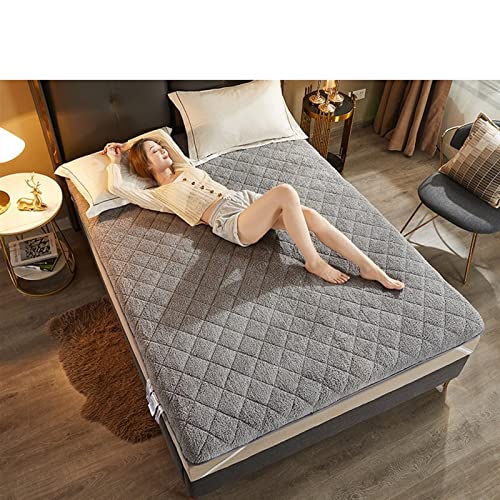 SUKORI Matratze Lamb Fleece Warm Mattress Bedroom Foldable Comfort Mattress Floor Floor Mat Full Size – Bild 4