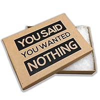 Algopix Similar Product 8 - Deluxe Box of Nothing  You Said You