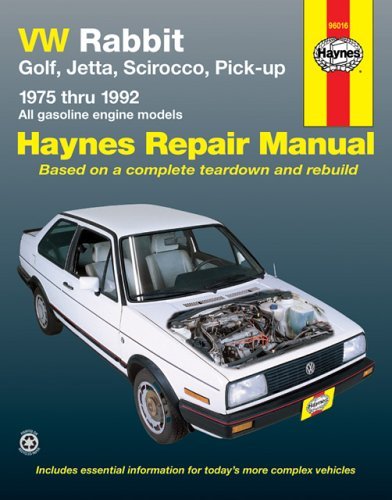 By A. K. Legg VW Rabbit, Golf, Jetta, Scirocco, Pick-up (1975-1992) Automotive Repair Manual (Haynes Automotive Re (5th Revised edition) [Paperback]