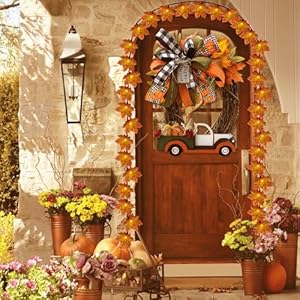 Fall Decor Maples Leaf String Lights, 13.6FT LED Maple Leaf Lights with 35 Maple Leaf Fall Light, Plug in Fall Decorations for Indoor Outdoor Thanksgiving Christmas Halloween Harvest-Orange Fall Decor Maples Leaf String Lights 136FT LED Maple Leaf Lights with 35 Maple Leaf Fall Light Plug in Fall Decorations for Indoor Outdoor Thanksgiving Christmas Halloween Harvest Orange