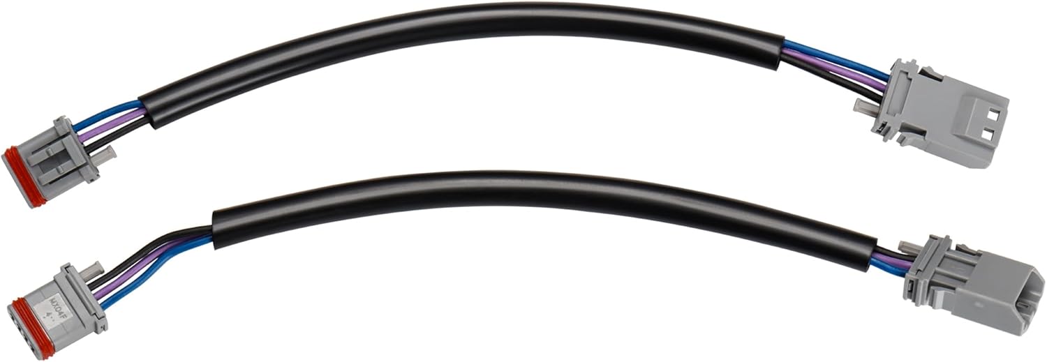 14" Handlebar Front Plug & Play Turn Signals Extension Wire Harness Kit for 2016-up Harley Dyna, Forty Eight, Softail and Sportster