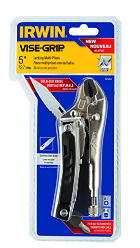 Irwin Vise-Grip Locking Multi-Pliers With Wire Cutter, 5", 1923454 #TOP2