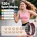IKT Smartwatch Damen Herren, 1.83" HD Smart Watch, 120+ Modi, Fitness Tracker mit Bluetooth Telefonie, IP68 Schrittzähler Uhr mit bis zu 30 Tage Standby für iOS und Android, 3 Armbänder, Rosa