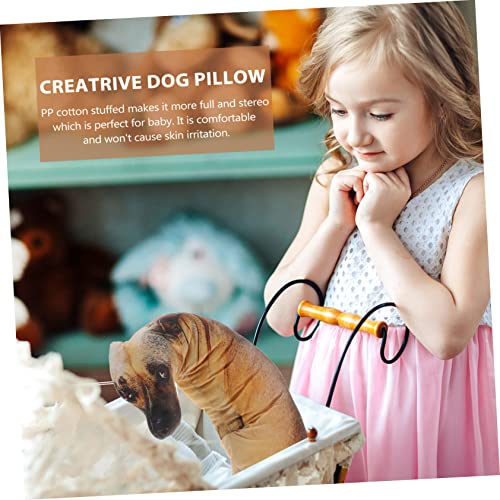 HONMEET Almofada De Sofá De Cachorro De Pelúcia Bichinhos De Pelúcia Fofos Boneca De Pelúcia Travess