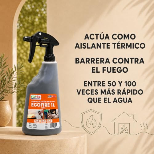 Miniatura 4 de Ecofire Fighting Equipo Extinción De Fuegos Abcdk, Hogar 1 Litro, Apaga Fuegos Baterías Litio, Ecológico