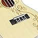 Hricane Concert Ukulele 23 Inch Spruce Flower Top Sapele Professional Ukuleles for Beginners with Bag, Digital Tuner, Strap, 4 Strings Set, Pick, Cleaning Cloth