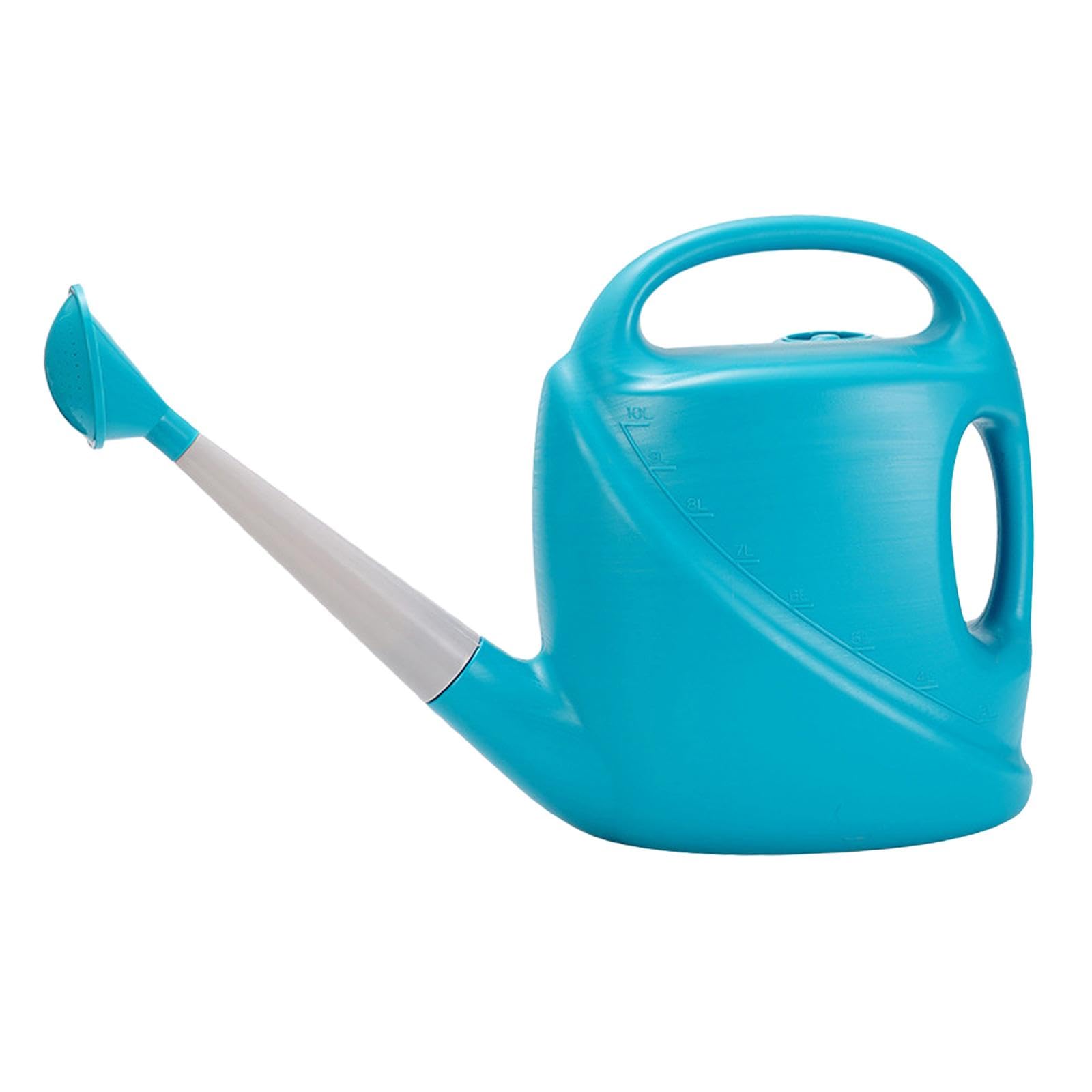 Sharplace Plant Watering Can Long Nozzle Practical Portable Watering Kettle Flowers Gardening Tool for Flower Bonsai Houseplants Office, Blue, 53cmx33.5cm 10L