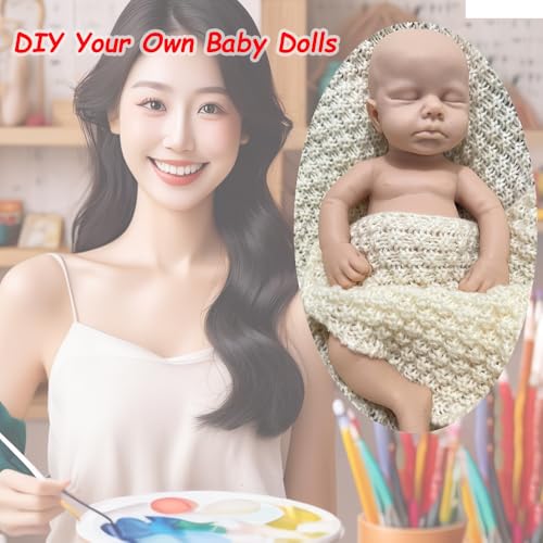 Muñeca Reborn de Silicona de 33 cm para Niña miniatura 5