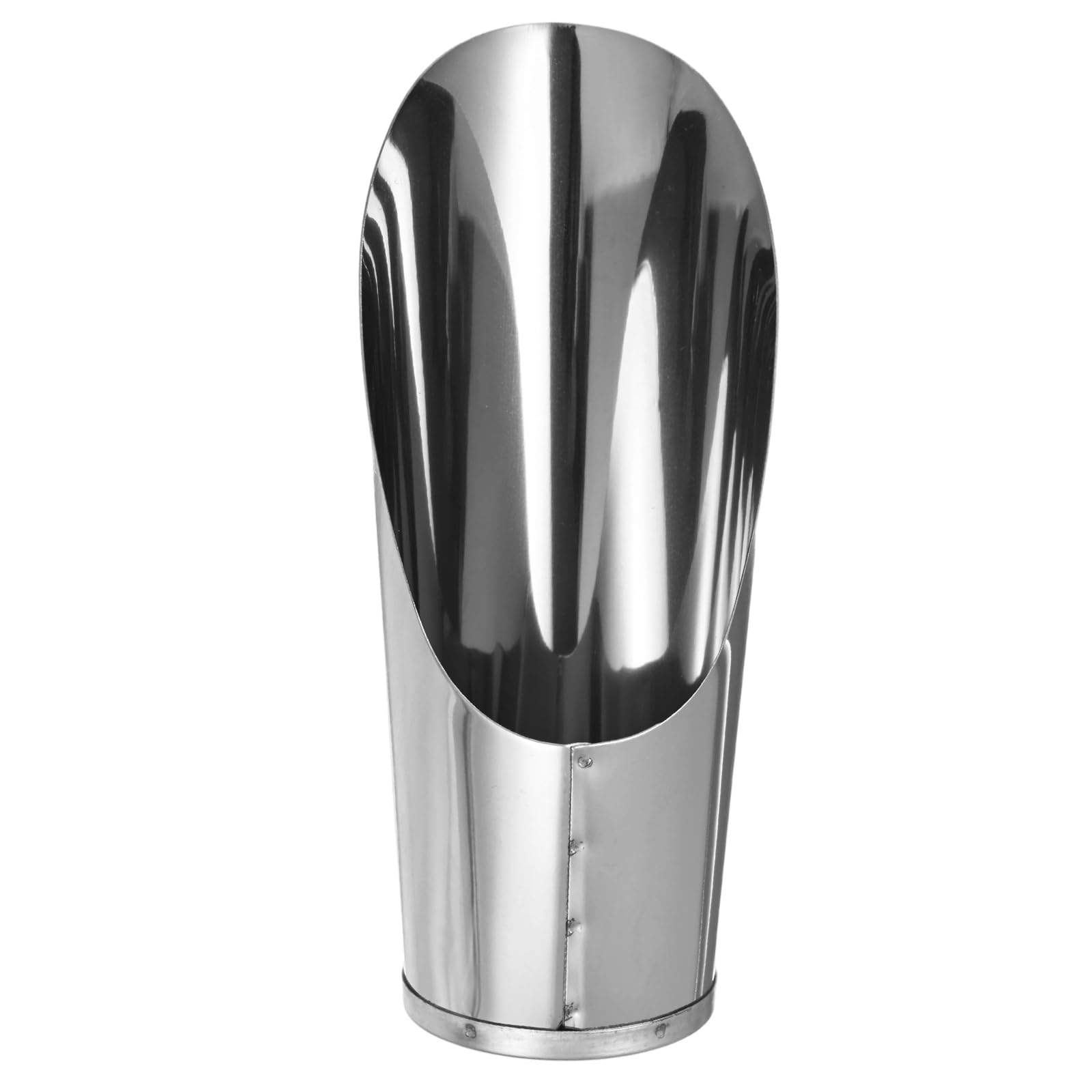 M METERXITY 1-Pack Bonsai Soil Scoops, 2.8inch/7.2cm Stainless Steel Garden Soil Scoops Bucket Shovel Potting Scoopers for Transplanting/Flower Planting, Small Gardening Tools [Silver Tone]