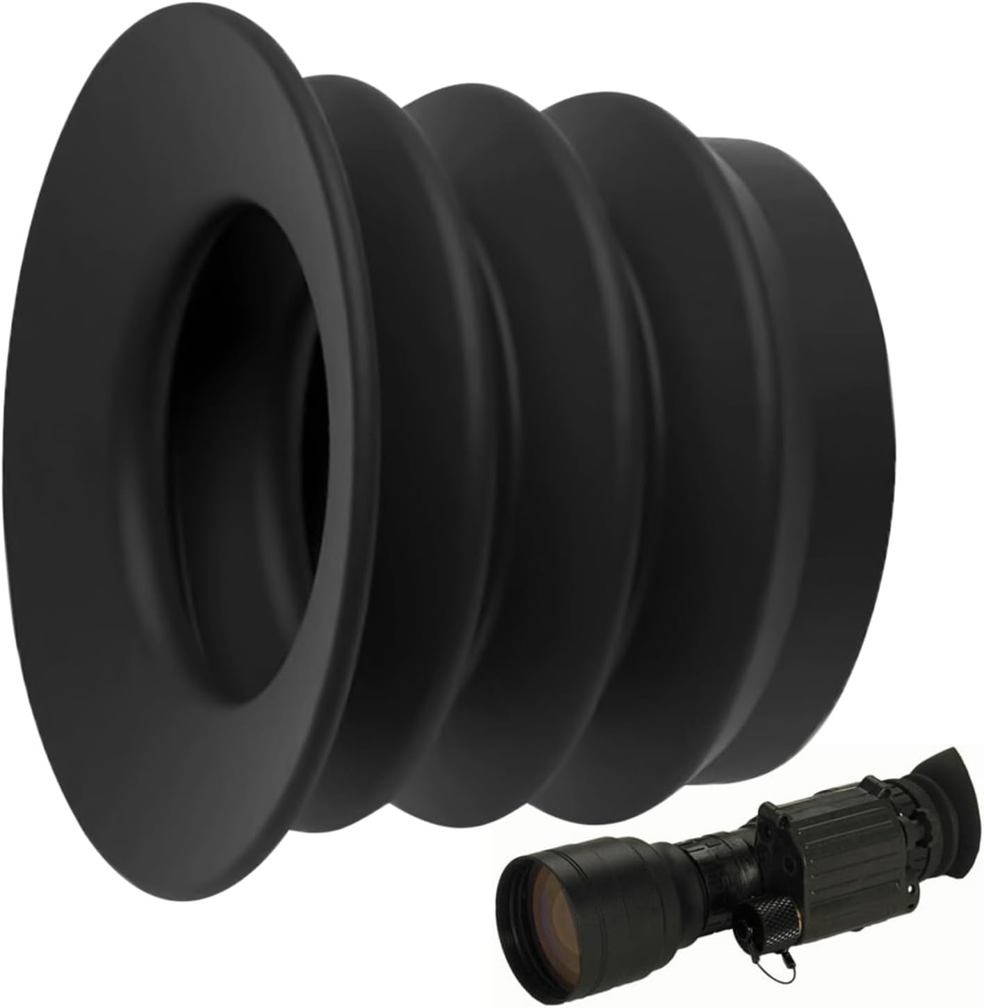 Night Vision Goggle Eye Cups, Rubber Eyepiece Eye Cups, Wear Resistant Lens Extender Cover, Optics Accessories for Wildlife Observation