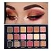 Beauty Glazed 18 Colors Rose Gold Textured Eyeshadow Palette Makeup Contour Metallic Eye Shadow Palette