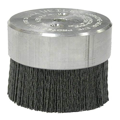 Image of Weiler 86109 3 inch Burr-Rx Maximum Density Miniature Disc Brush, .026 /120CG Crimped Fill, Made in the USA