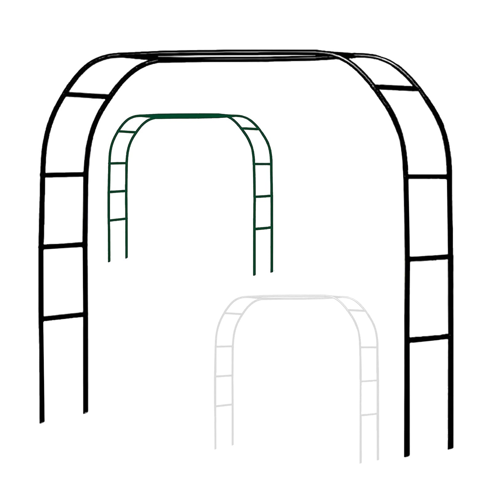 Arcos De Rosas, Enrejado De Cenador De Jardín De Metal, ArcoDe Boda Fiesta Pérgola Cenador Decoración, Fuerte Y Resistente, con Base Removible, Fácil De Montar, Diámetro del Tubo 19mm