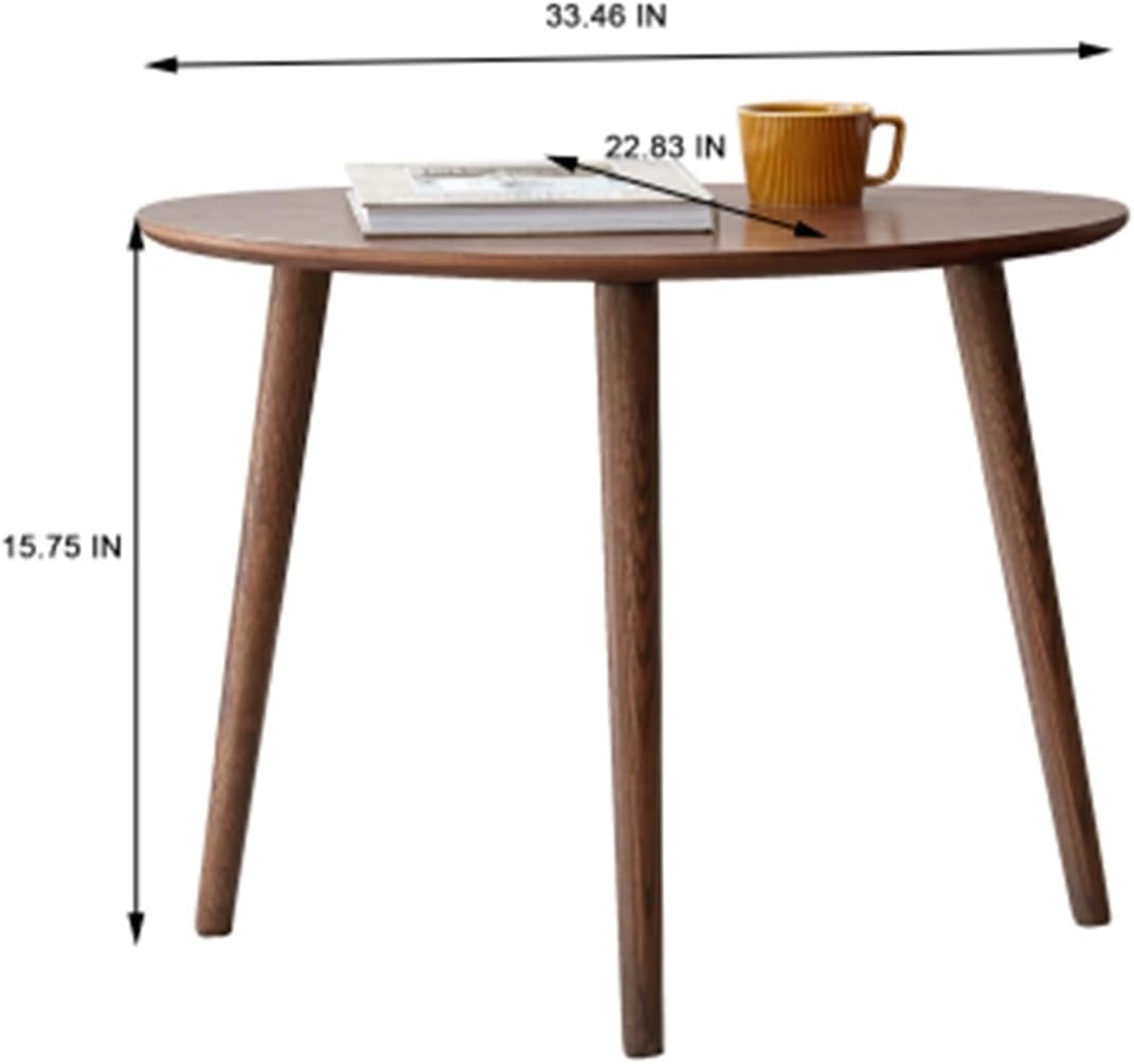 Simple Solid Oak Low Side Table for Bedroom