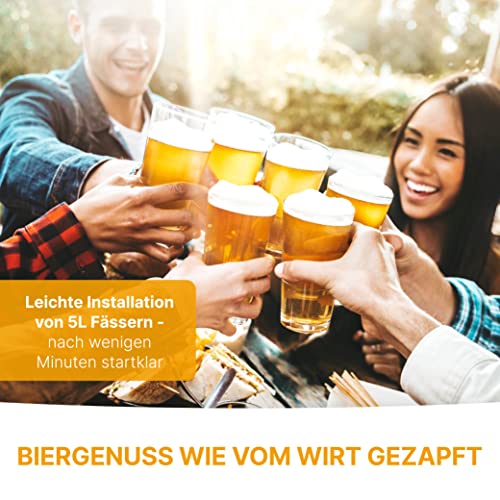 Bierzapfanlage Bomann für handelsübliche 5-Liter-Fässer