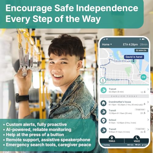 Safety Monitor for Kids with Special Needs, Autism and Elderly - GPS Tracker for Kids, SOS Button, 2-Way Speakerphone, Real Time Location Alerts, School Bus Tracking - Subscription Required by AngelSense - Image 5