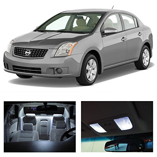 Ledpartsnow Interior Led Lights Replacement For 2004-2008 Nissan Maxima Accessories Package Kit (9 Bulbs), White #TOP8