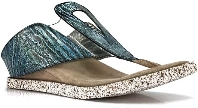 Modzori Grazia Women's Low Wedge Reversible Sandal - Image 4