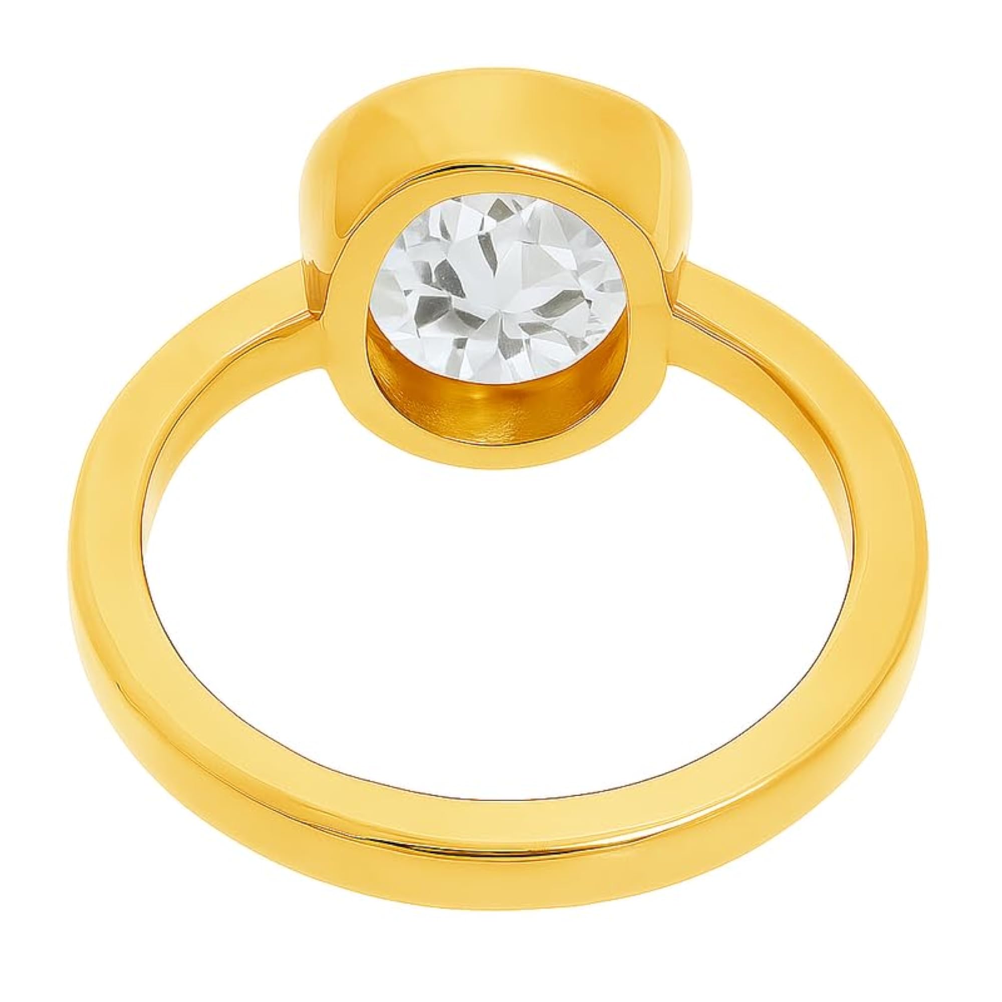 Women's Handcrafted Panchdhatu White Topaz Adjustable Ring, 15.50 Ratti