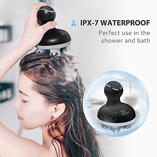 Image of COMFIER Electric Scalp Massager, Waterproof Head Massager with Mutlti-Modes Vibration, Handheld Portable Head Scratcher for Hair Growth, Dog Cat Massager for Deep Clean and Stress Relax
