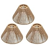 Photo Gallery confezione da 3 paralumi boho in rattan – paralume a cesto per lampada a sospensione con portalampada e27 – cesto lampada – 20 cm Photo Gallery confezione da 3 paralumi boho in rattan – paralume a cesto per lampada a sospensione con portalampada e27 – cesto lampada – 20 cm