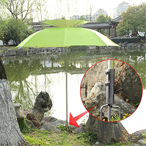 Weallbuy Beach Umbrella Sand Anchor With 3 Nails, Heavy Duty Metal Sun Umbrella Holder, Outdoor Umbrella Stand Steel Anchor For Beach Grass Sand #TOP3