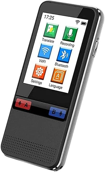 ADITAM Smart Voice Language Translator Device,Real-time Two-Way Offline Speech/Text WiFi 2.4 inch IPS Touch Screen Support 75 Languages for Learning Travel Business Interesting life Double the comfort