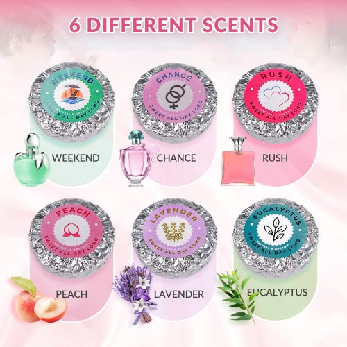 Shower Steamers, 6 Pack Mini Shower Bombs Gift Set: Eucalyptus, Lavender, Peach & 3 Popular Perfume Scents With Organic Natural Essential Oils For Relaxing Stress, Gift For Mother's Day #TOP1