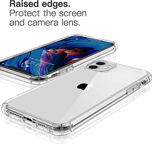 ULuck Case Compatible with Iphone 11, Crystal Clear Anti-Yellow Case, Slim Soft TPU Silicone Shockproof Bumper Cover, Anti-Scratch iphone 11 Phone Case - 6.1 inch