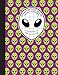 Produktbild Composition Book 2x2 Quad Graph Paper: Purple and Green Emoji Alien Notebook with 150 pages or 75 sheets, 1/2 inch squares, Softcover