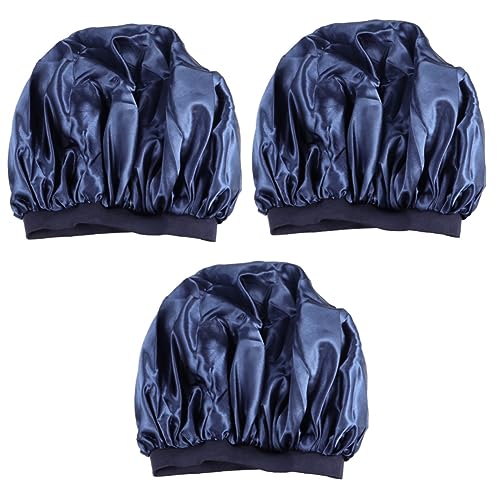 Bonnet de nuit en satin Healeved lot de 3 avec bande élastique