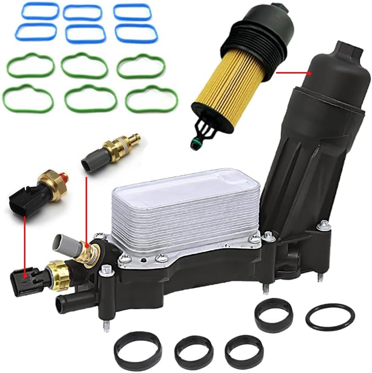 Oil Filter Housing Manifold Gasket For Chrysler For Dodge For Jeep For Volkswagen Wrangler Cherokee Ram Grand Cherokee Caravan Wrangler Ram Journey Durango Charger Challenger Avenger Routan Voyager