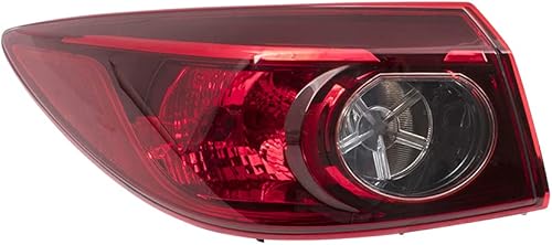 Miniatura 3 de Brock Lámpara trasera de repuesto para conductores, luz trasera montada en un cuarto de panel, compatible con Mazda3 Sedan BHN151160B 14-18