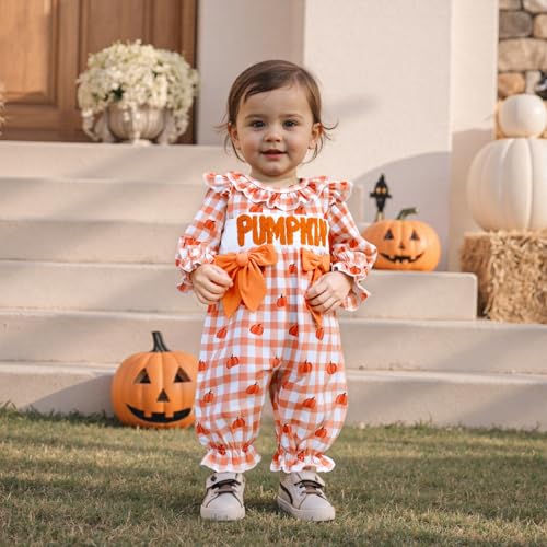 Infant Newborn Baby Girl Halloween Clothes Santa Claus Long Sleeve Romper Jumpsuit Striped One Piece Outfit2