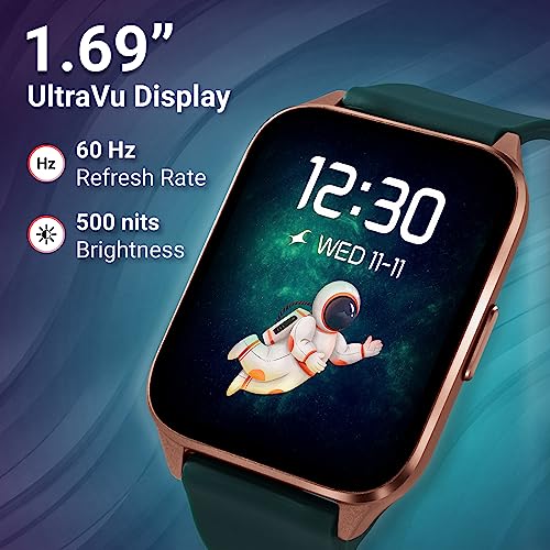 Image of Fastrack Reflex Beat+ 1.69 inch UltraVU Display|500 Nits Brightness|60 Sports Modes|24 * 7 Heart Rate Monitor|SpO2 Monitor|Sleep Tracker|IP68 Water Resistant|Music & Camera Control