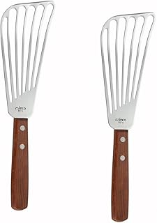 Winco Fish Spatula with Wooden Handle