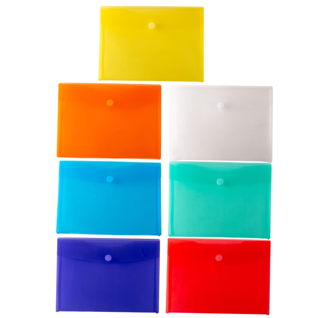 MAGICLULU 21stücke Teiliges Dokumentenmappe Transparente Aktenhüllen Mit Druckknopfverschluss Farbige Aufbewahrungstaschen Für Büro Schule Und Zuhause Für Dokumentenorganisation