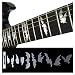 Fretboard Markers Inlay Stickers Decals for Guitars & Bass - Bat Wings - Metallic
