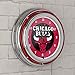 Chicago Bulls NBA Chrome Double Ring Neon Clock
