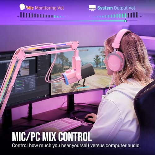 FIFINE AM8PROTP XLR/USB Gaming Microphone Kit, Dynamic RGB Streaming Mic — view 5