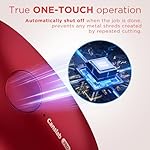 Ultrablade PRO Auto Stop Can Opener - Rechargeable Electric Can Opener for Kitchen for Seniors with Arthritis- One touch Side Cut Can Opener, Smooth Edge, Handfree, Portable Small Size, Red - Image 2