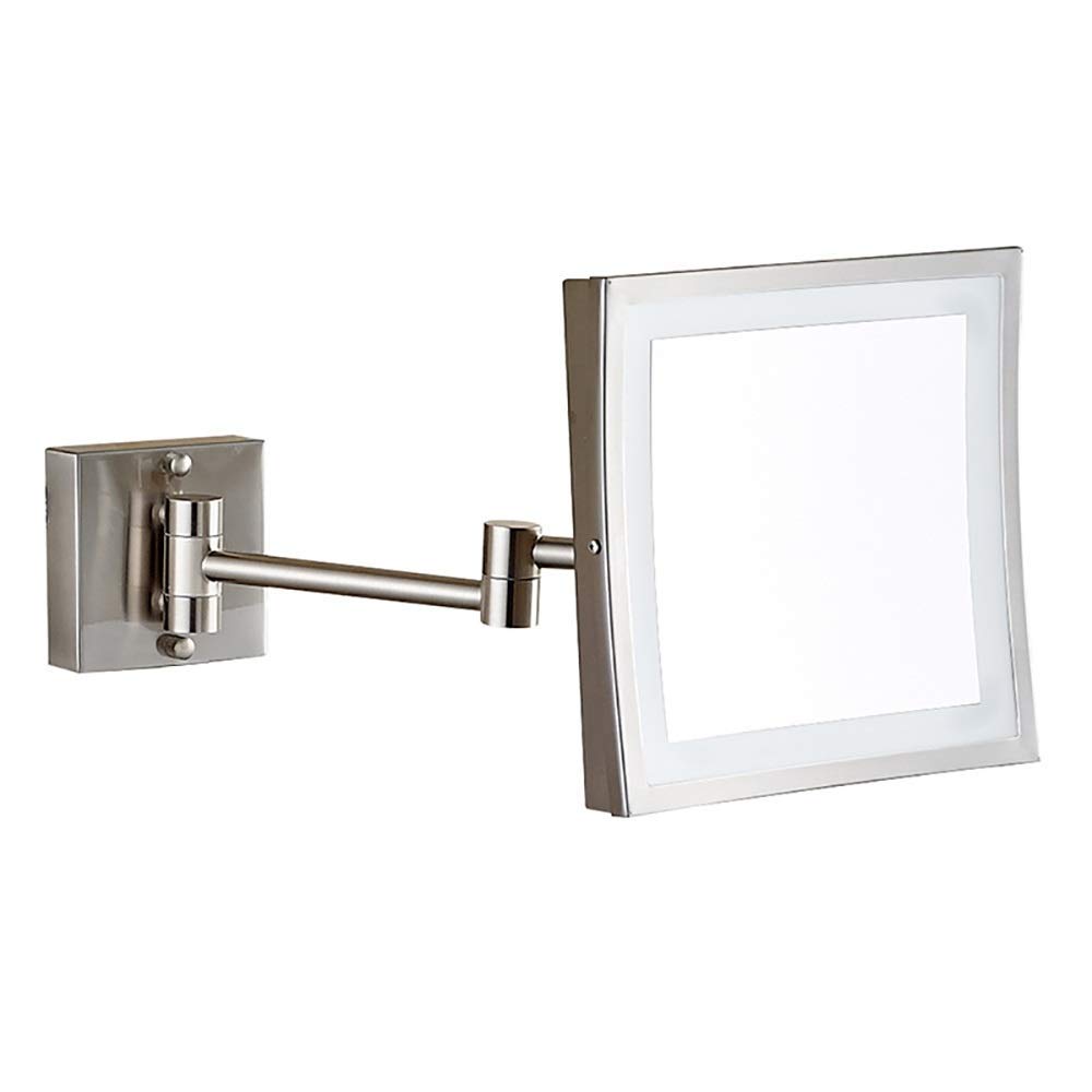 Espejo de baño de acero inoxidable con iluminación LED de alta definición